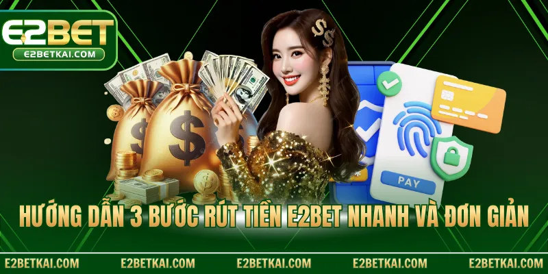Hướng dẫn 3 bước rút tiền E2BET nhanh và đơn giản